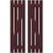 Ekena Millwork Americraft 4-Board (2 Batten) Wood Spaced Board-n-Batten Shutters w/ Z-Bar, ARW102SB415X77WRH, PR ARW102SB415X77WRH - alternate 1